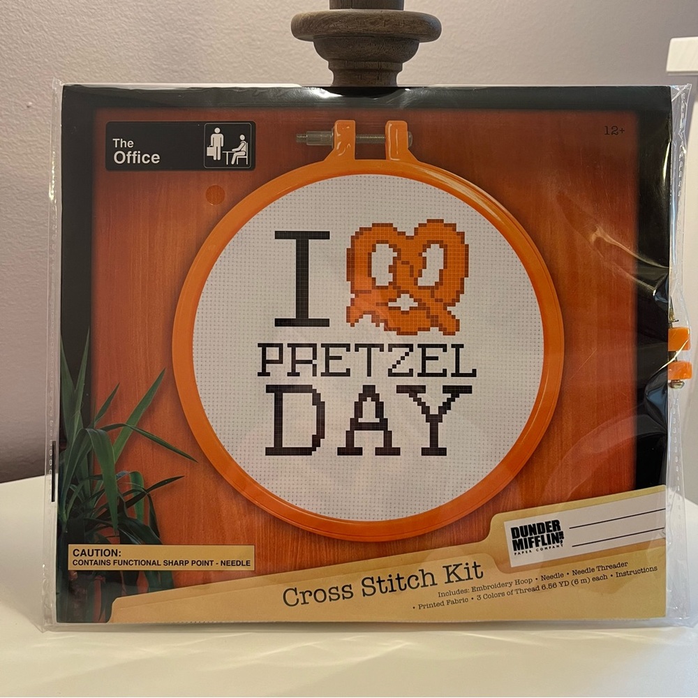 The Office Cross Stitch “Pretzel Day” Kit